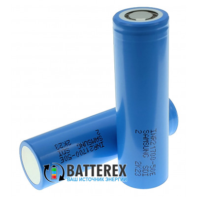 21700 Samsung INR21700-50E SDI 5000mah 9.8A 3.6V - оригинал - 2021 год 21700 Samsung INR21700-50E SDI 5000mah 9.8A 3.6V - оригинал - 2021 год