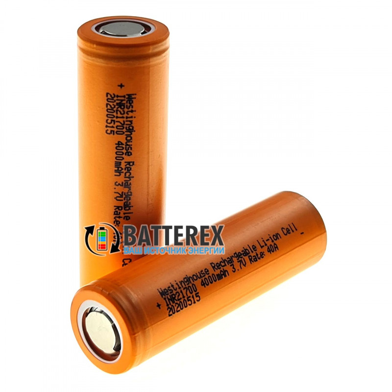 Аккумулятор 21700 Westinghouse INR21700 4000mah 3.7V 40A высокотоковый Аккумулятор 21700 Westinghouse INR21700 4000mah 3.7V 40A высокотоковый