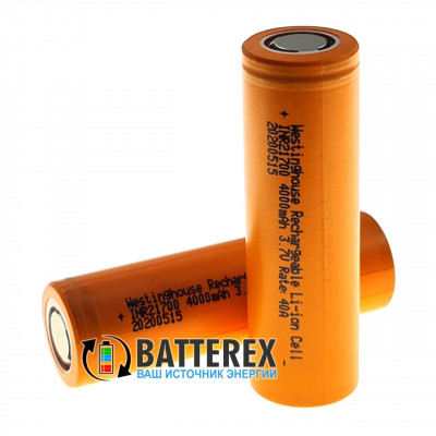 21700 Westinghouse INR21700 4000mah 3.7V 40A высокотоковый
