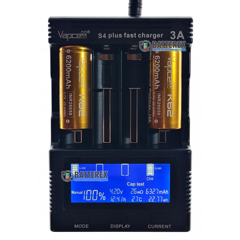 Аккумулятор 26650 высокотоковый Vapcell 6200mah 3,7V 15A без платы защиты