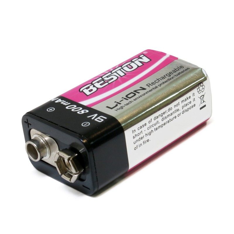 Аккумулятор литиевый Крона Li-Ion Beston 9V 800mah Аккумулятор литиевый Крона Li-Ion Beston 9V 800mah