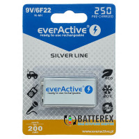 EverActive 9V 250mah - аккумулятор Крона NiMH с низким саморазрядом на 1200 циклов EverActive 9V 250mah - аккумулятор Крона NiMH с низким саморазрядом на 1200 циклов