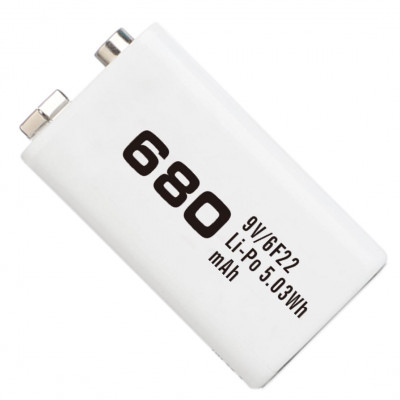 Soshine Li-7.4V-680 680 mah - аккумулятор Крона Li-Po с высокой ёмкостью и низким саморазрядом Soshine Li-7.4V-680 680 mah - аккумулятор Крона Li-Po с высокой ёмкостью и низким саморазрядом