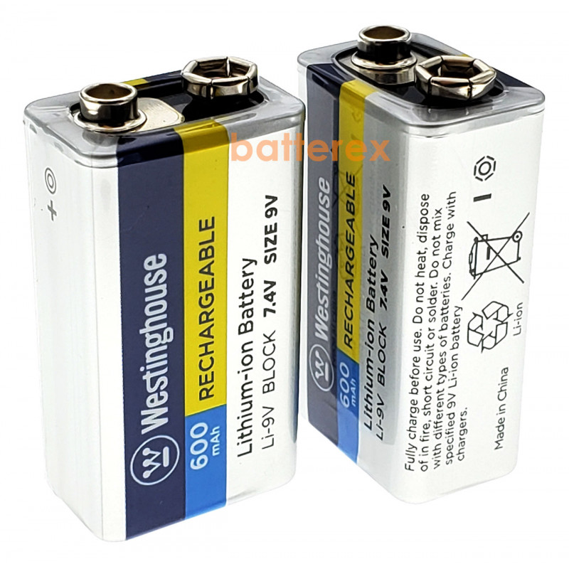 Литий-ионный аккумулятор Крона Li-Ion Westinghouse 9V 600mah + бокс в подарок Литий-ионный аккумулятор Крона Li-Ion Westinghouse 9V 600mah + бокс в подарок