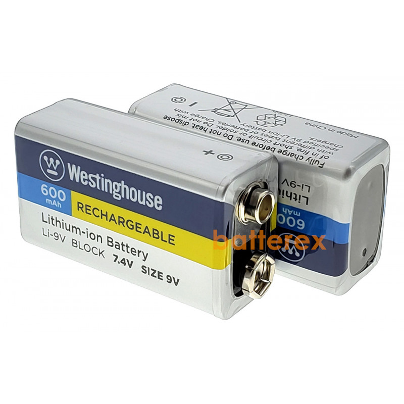 Литий-ионный аккумулятор Крона Li-Ion Westinghouse 9V 600mah + бокс в подарок Литий-ионный аккумулятор Крона Li-Ion Westinghouse 9V 600mah + бокс в подарок