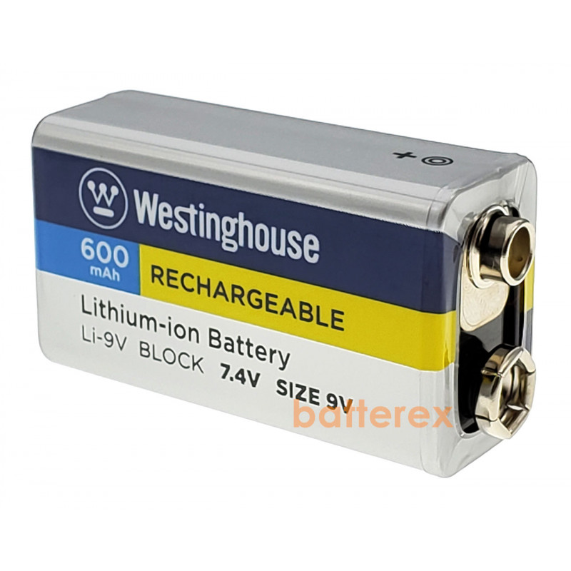 Литий-ионный аккумулятор Крона Li-Ion Westinghouse 9V 600mah + бокс в подарок Литий-ионный аккумулятор Крона Li-Ion Westinghouse 9V 600mah + бокс в подарок