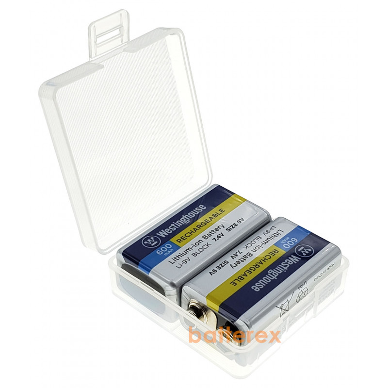 Литий-ионный аккумулятор Крона Li-Ion Westinghouse 9V 600mah + бокс в подарок Литий-ионный аккумулятор Крона Li-Ion Westinghouse 9V 600mah + бокс в подарок