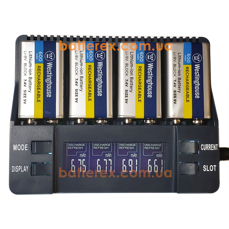 Зарядное устройство Soshine SC-V1 и 2 аккумулятора Крона Li-ion Westinghouse 9V 600 mah Зарядное устройство Soshine SC-V1 и 2 аккумулятора Крона Li-ion Westinghouse 9V 600 mah