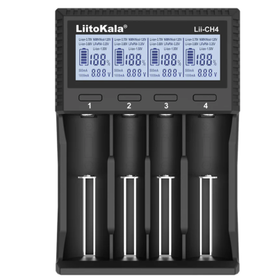 LiitoKala Lii-CH4 - зарядний пристрій на 4 акумулятори AA и AAA Li-ion 1.5V (підтримка заряду Li-ion 3.7v Ni-MH 1.2v, LI-FePO4)