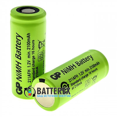 4/5 A GP 2100mah 1.2V 211AFH NiMH Flat Top технический аккумулятор