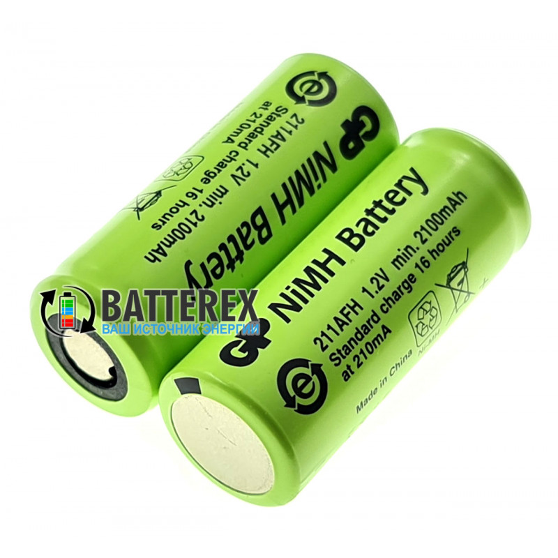 Аккумулятор технический 4/5 A GP 211AFH NiMH 2100mah Flat Top с плоским контактом Плюс Аккумулятор технический 4/5 A GP 211AFH NiMH 2100mah Flat Top с плоским контактом Плюс
