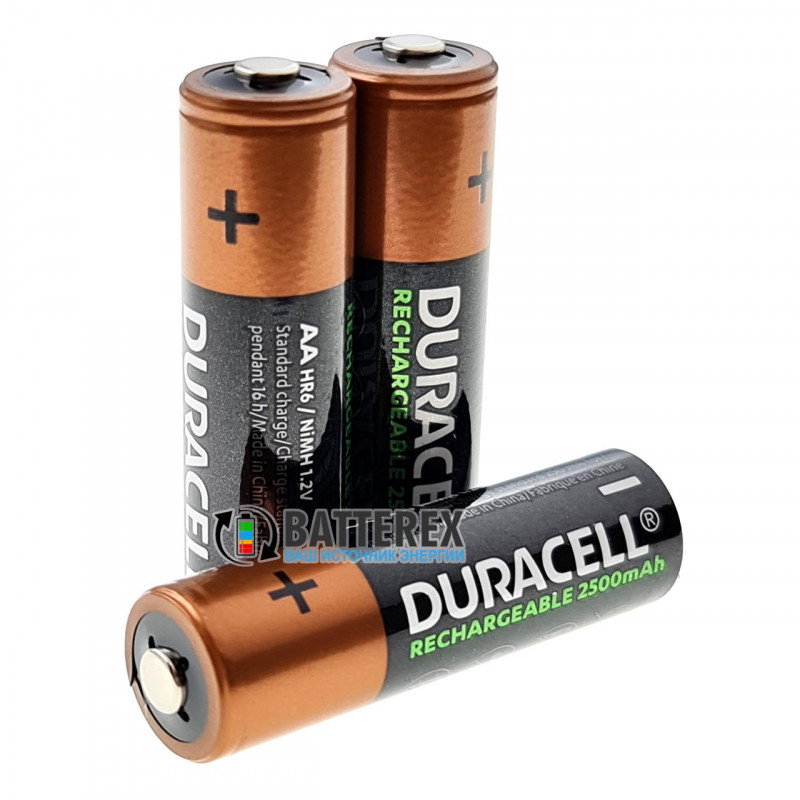 Аккумуляторы AA Duracell 2500 mah поштучно от 1 шт.