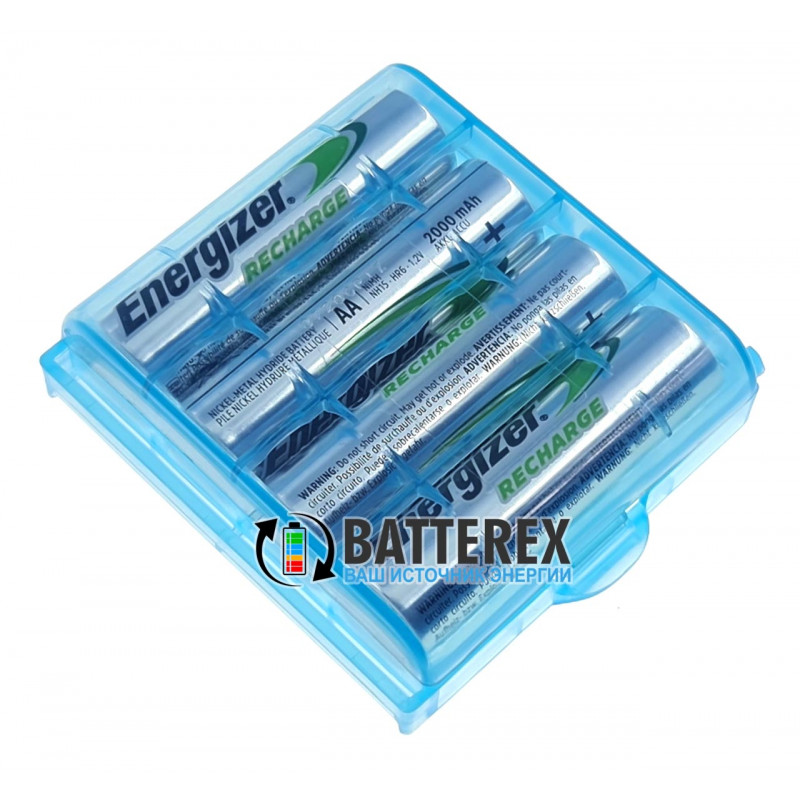 Аккумуляторы AA Energizer Power Plus 2000 mah - упаковка 4 шт. в пластиковом боксе