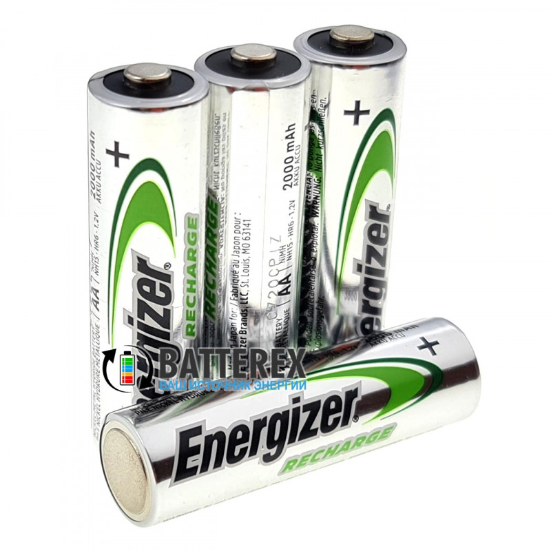 Аккумуляторы AA Energizer Power Plus 2000 mah - упаковка 4 шт. в пластиковом боксе