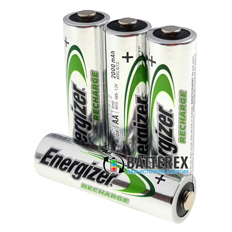 Аккумуляторы AA Energizer Power Plus 2000 mah - упаковка 4 шт. в пластиковом боксе