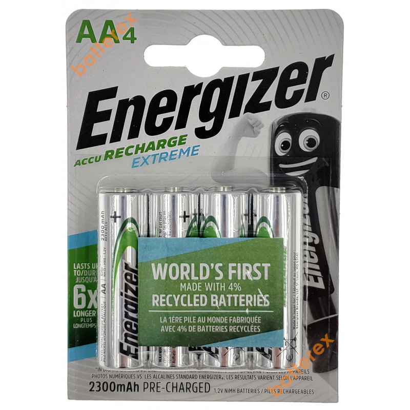 Аккумуляторы AA Energizer Extreme 2300 mah (4 шт. в блистере)