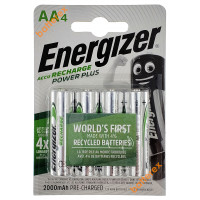 AA Energizer Power Plus 2000 mah Pre-Charged - 4 аккумулятора в блистере. Оригинал, Япония.