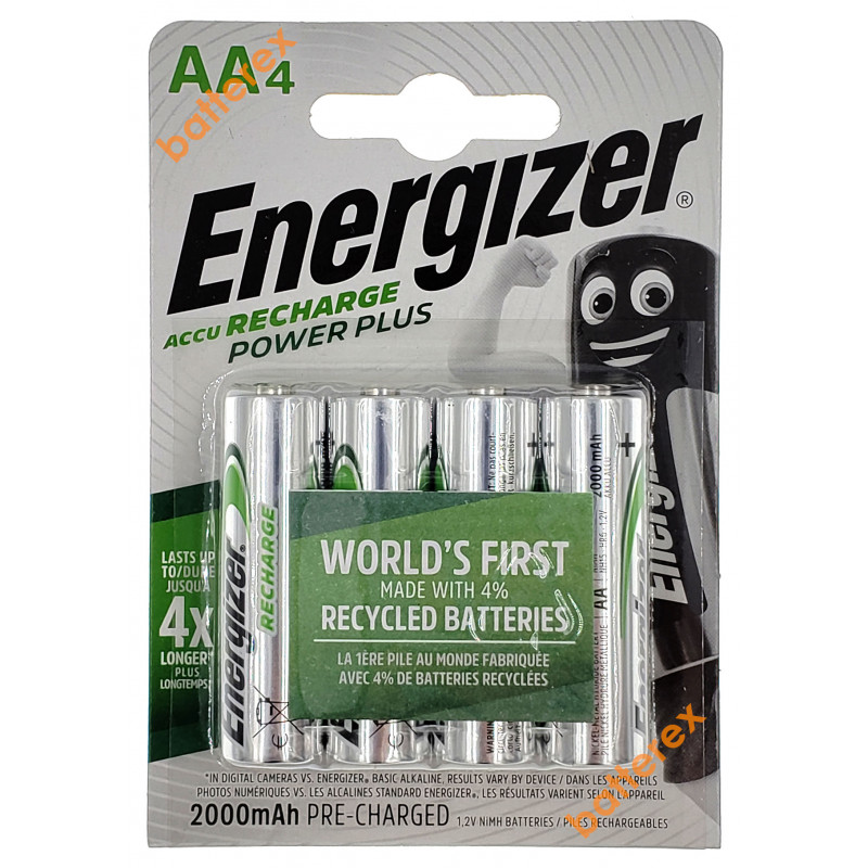 Аккумуляторы AA Energizer Power Plus 2000 mah (4 шт. в блистере)