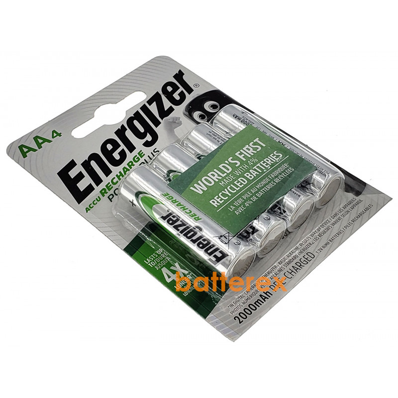 Аккумуляторы AA Energizer Power Plus 2000 mah (4 шт. в блистере)