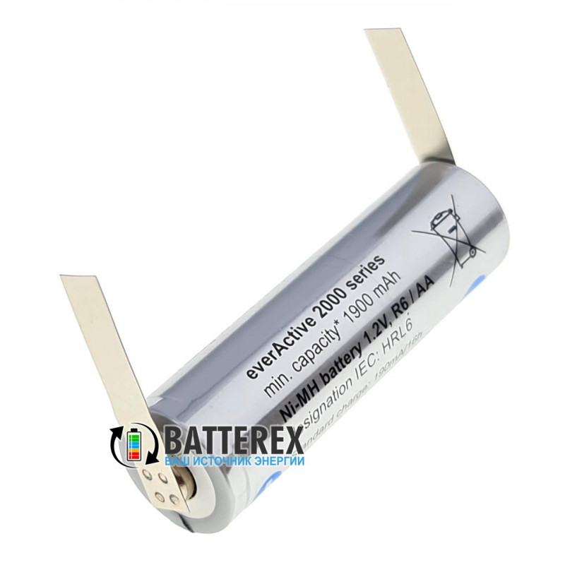 Аккумулятор АА EverActive 2000mah с лепестками под пайку
