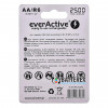 Пальчиковые АА аккумуляторы AA EverActive 2500mah Limited Edition - упаковка 4 шт. в блистере