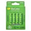 Пальчиковые АА аккумуляторы GP Recyko 2500mah - картонная упаковка 4 шт.