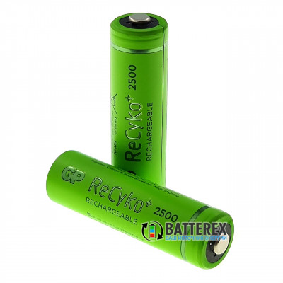 AA GP Recyko 2500mah с низким саморазрядом - поштучно от 1 шт.