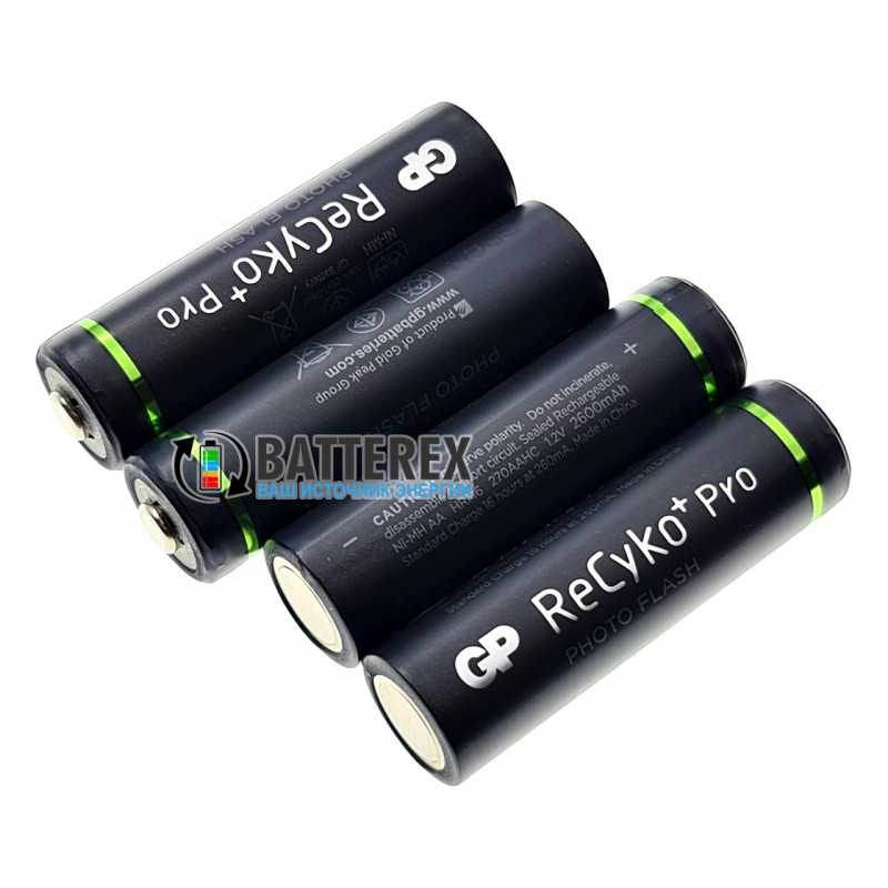 Пальчиковые АА аккумуляторы GP Recyko Pro 2600mah Photo Flash поштучно от 1 шт. Пальчиковые АА аккумуляторы GP Recyko Pro 2600mah Photo Flash поштучно от 1 шт.