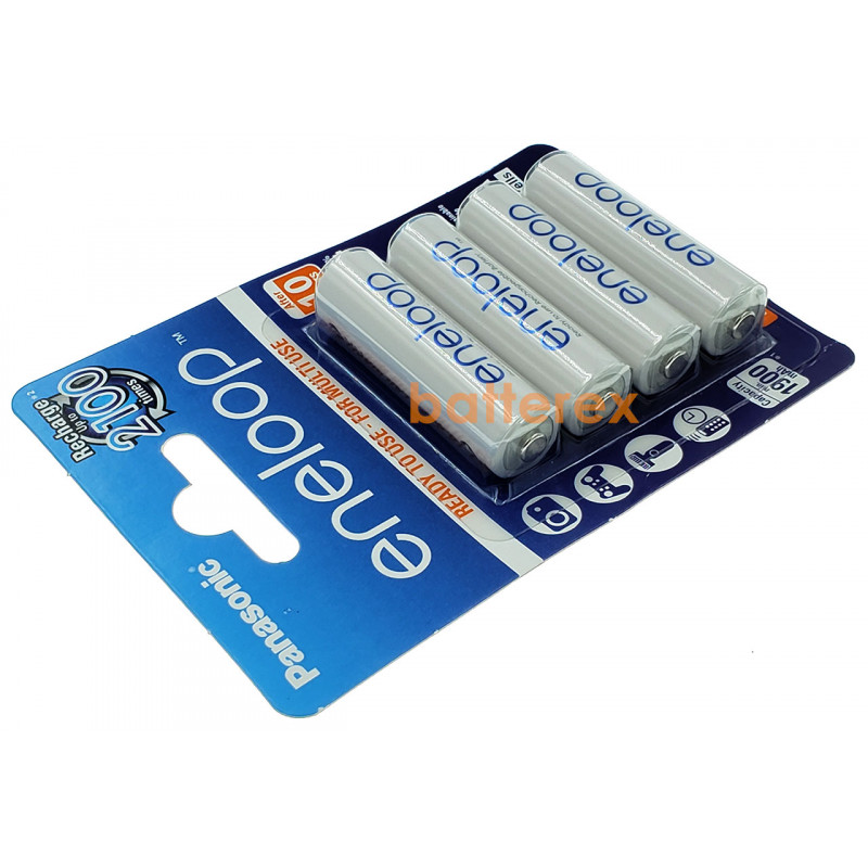 AA аккумуляторы Panasonic Eneloop 2000 mah BK-3MCCE - упаковка 4 шт. в картонном блистере