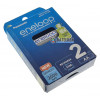 2 аккумулятора AA Panasonic Eneloop 2000 mah BK-3MCDE/2BE в картонной эко-упаковке EcoBox