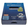 2 аккумулятора AA Panasonic Eneloop 2000 mah BK-3MCDE/2BE в картонной эко-упаковке EcoBox