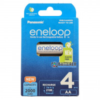 AA Panasonic Eneloop 2000 mah BK-3MCDE/4BE EcoBox - 4 шт в картонной эко-упаковке