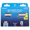 8 аккумуляторов AA Panasonic Eneloop 2000 mah BK-3MCDE/8BE в картонной эко-упаковке EcoBox