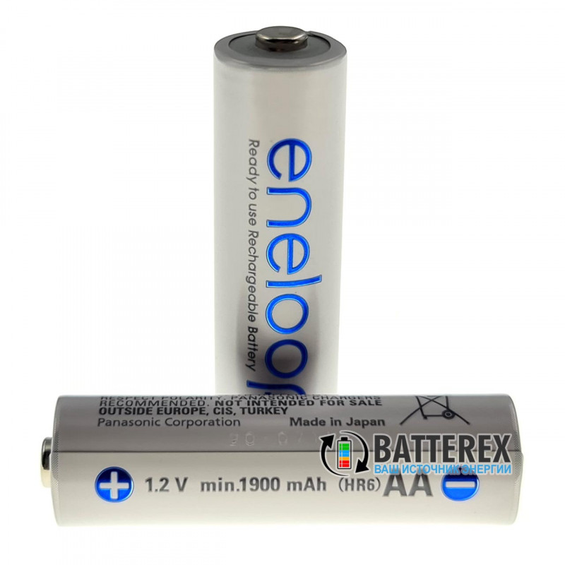 AA аккумуляторы Panasonic Eneloop 2000 mah (min. 1900mah) BK-3MCCE поштучно от 1 шт.