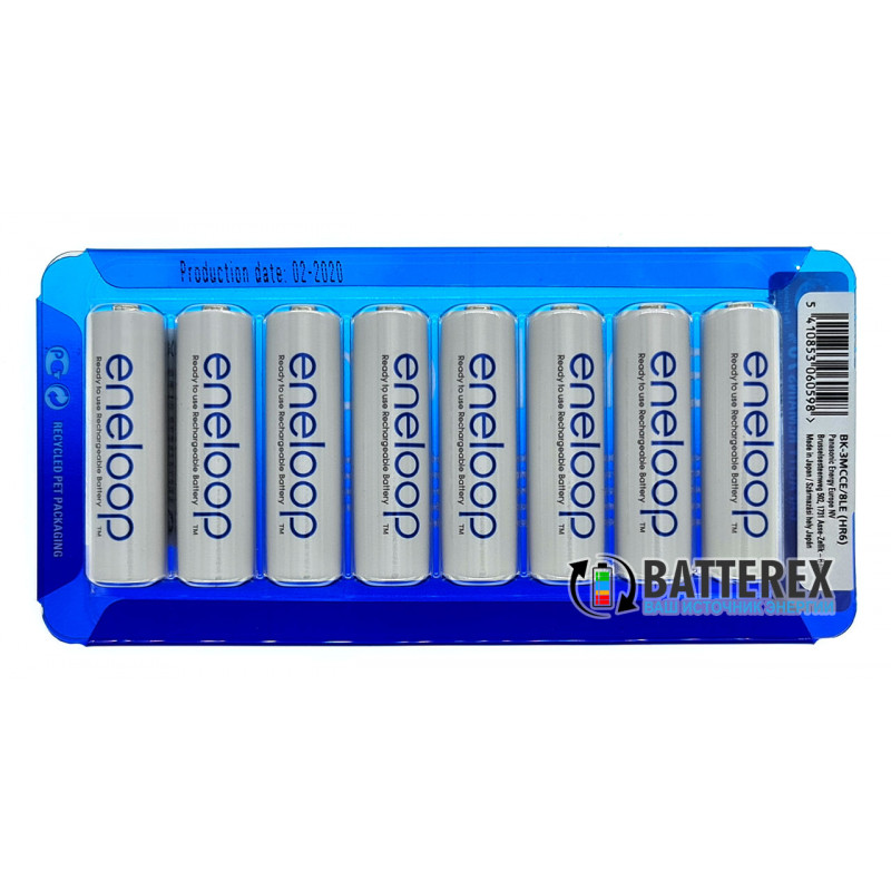 AA аккумуляторы Panasonic Eneloop 2000mah (min.1900mah) BK-3MCCE/8LE Sliding Pack (цена за упаковку 8 шт.)