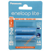 AA Panasonic Eneloop Lite 1000mah BK-3LCCE/2BE в блистере (цена за упаковку 2 шт.)