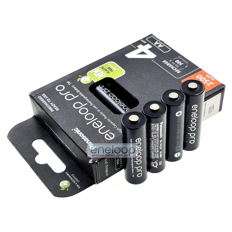 Аккумуляторы AA Panasonic Eneloop Pro 2600 mah BK-3HCDE/4BE EcoBox - 4 шт. в картонной экологичной упаковке - Оригинал-Япония Аккумуляторы AA Panasonic Eneloop Pro 2600 mah BK-3HCDE/4BE EcoBox - 4 шт. в картонной экологичной упаковке - Оригинал-Япония