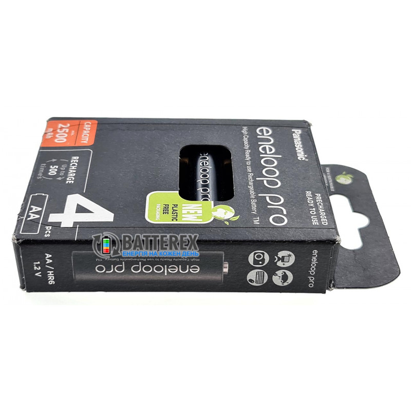 Аккумуляторы AA Panasonic Eneloop Pro 2600 mah BK-3HCDE/4BE EcoBox - 4 шт. в картонной экологичной упаковке - Оригинал-Япония Аккумуляторы AA Panasonic Eneloop Pro 2600 mah BK-3HCDE/4BE EcoBox - 4 шт. в картонной экологичной упаковке - Оригинал-Япония