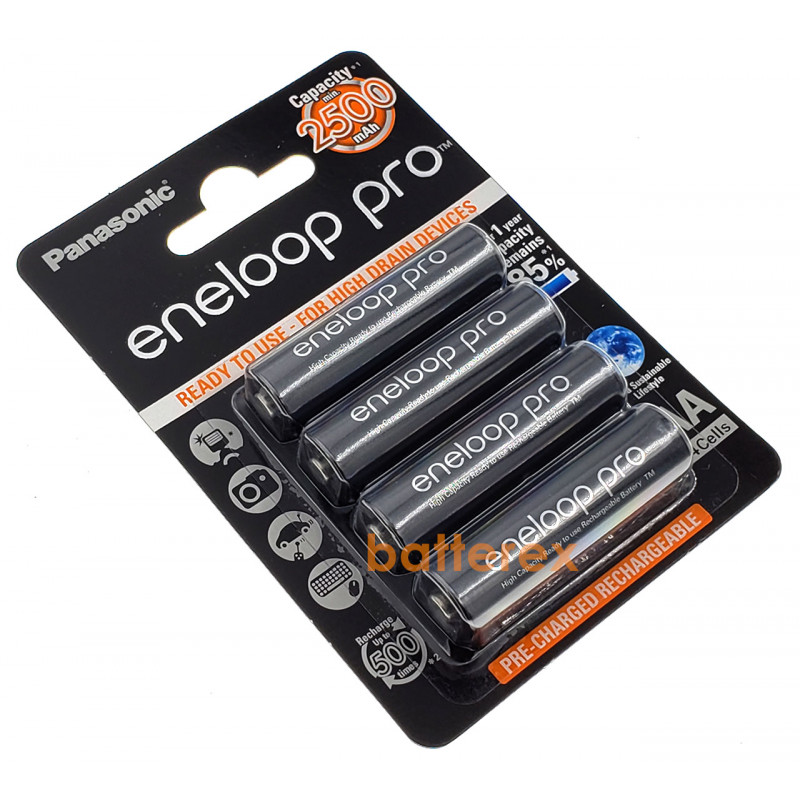 Аккумулятор AA Panasonic Eneloop Pro 2600 mah BK-3HCDE 4BE 4 шт. в картонном блистере Аккумулятор AA Panasonic Eneloop Pro 2600 mah BK-3HCDE 4BE 4 шт. в картонном блистере