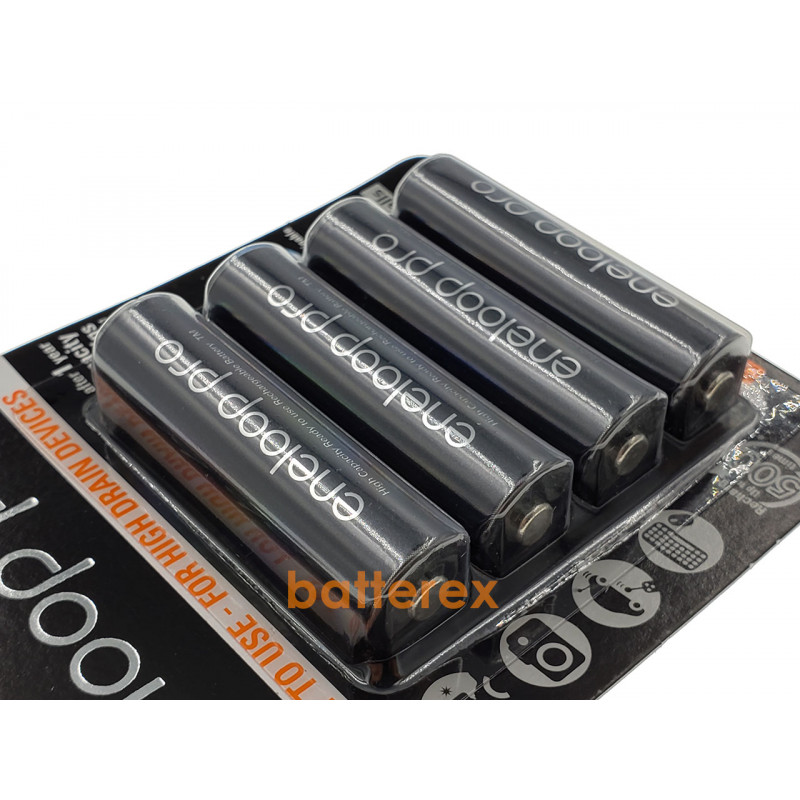 Аккумулятор AA Panasonic Eneloop Pro 2600 mah BK-3HCDE 4BE 4 шт. в картонном блистере Аккумулятор AA Panasonic Eneloop Pro 2600 mah BK-3HCDE 4BE 4 шт. в картонном блистере
