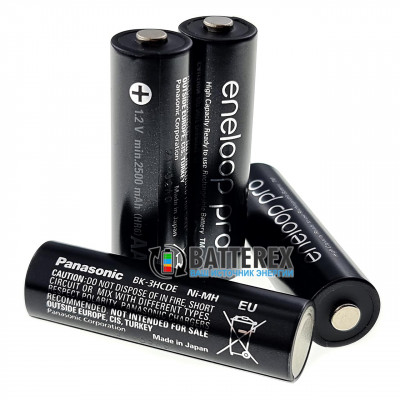 AA Panasonic Eneloop Pro 2600mah BK-3HCDE - поштучно от 1 шт - 2024 год AA Panasonic Eneloop Pro 2600mah BK-3HCDE - поштучно от 1 шт - 2024 год