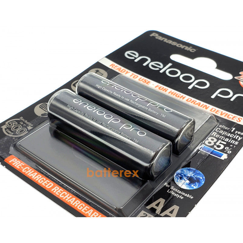 Аккумуляторы АА Panasonic Eneloop Pro 2600 mah - упаковка в блистере 2 шт - цена за упаковку Аккумуляторы АА Panasonic Eneloop Pro 2600 mah - упаковка в блистере 2 шт - цена за упаковку