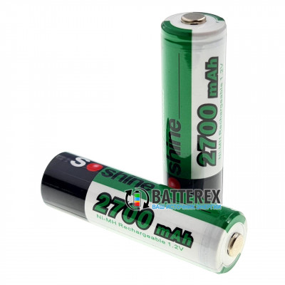 AA Soshine 2700 mah поштучно - цена за 1 шт + бокс к каждым 4м аккумуляторам AA Soshine 2700 mah поштучно - цена за 1 шт + бокс к каждым 4м аккумуляторам