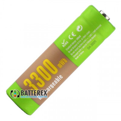 AA Li-ion Soshine 3300mWh 1.5V - литий-ионные АА аккумуляторы 1.5В - поштучно от 1 шт.