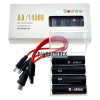 Аккумуляторы AA Li-ion Soshine 1.5V 2600mWh с зарядкой от USB Type-C - комплект 4 аккумулятора, зарядный кабель и бокс для хранения Аккумуляторы AA Li-ion Soshine 1.5V 2600mWh с зарядкой от USB Type-C - комплект 4 аккумулятора, зарядный кабель и бокс для хранения