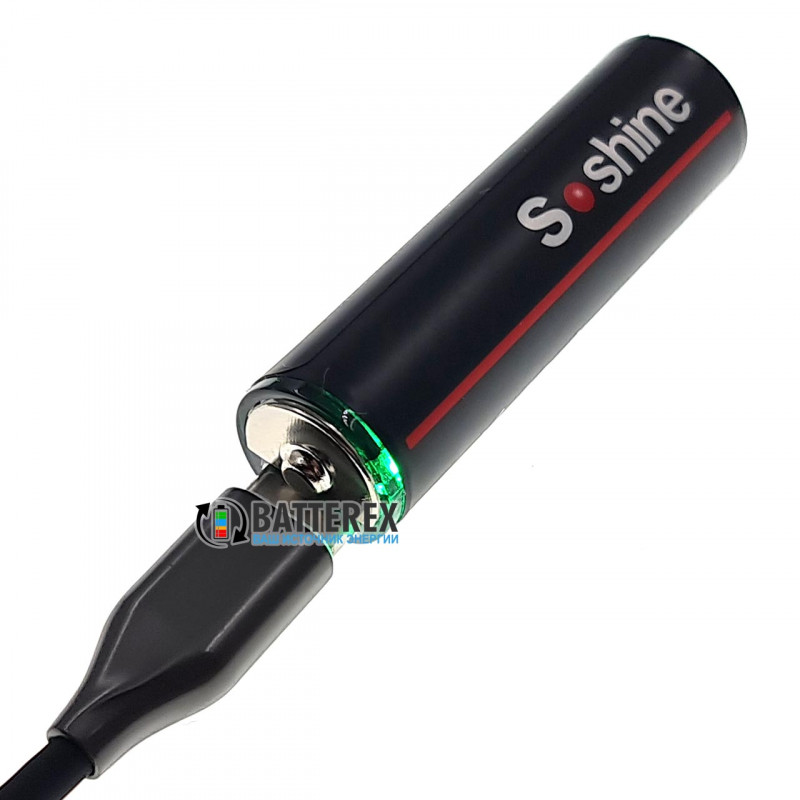 Литиевый аккумулятор AA Li-ion Soshine 1.5V 2600mWh с зарядкой от USB Type-C поштучно от 1 шт. Литиевый аккумулятор AA Li-ion Soshine 1.5V 2600mWh с зарядкой от USB Type-C поштучно от 1 шт.