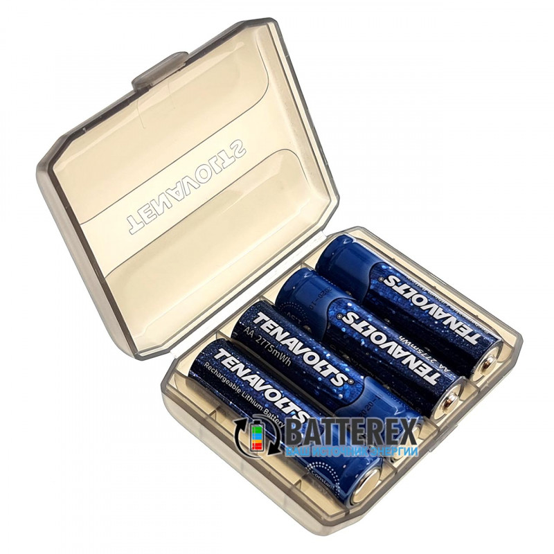 Аккумулятор АА литий-ионный 1,5V Tenavolts 2775mWh - 4 шт. в оригинальном боксе Аккумулятор АА литий-ионный 1,5V Tenavolts 2775mWh - 4 шт. в оригинальном боксе