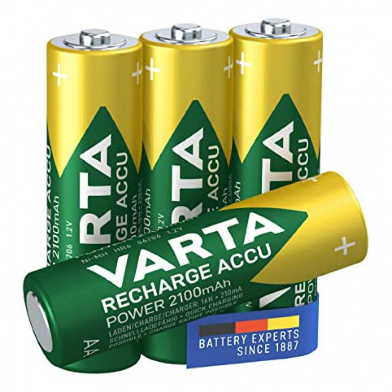 Аккумуляторы AA Varta 2100 mah поштучно от 1 шт.