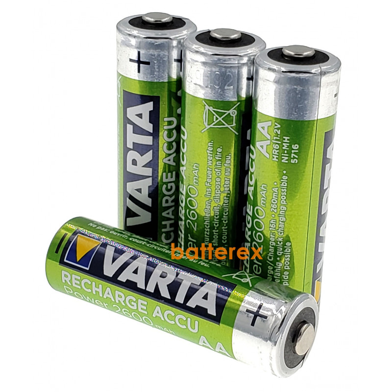 Аккумуляторы AA Varta R2U 2600 mah Pre-Charged поштучно от 1 шт.