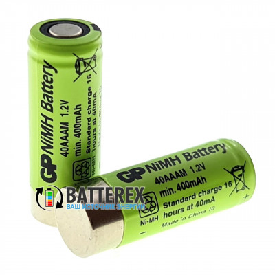 2/3 AAA GP 400mah 1.2V 40AAAM NiMH Flat Top технический аккумулятор